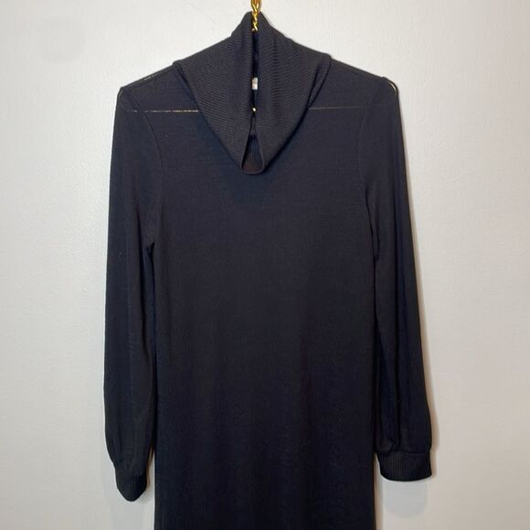 GAP Long Sleeve Black Turtleneck Dress XS - Picture 2 of 8